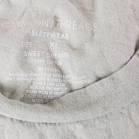 Grayson Threads Shirt Womens XL Sleepwear Plant Based Tank Top Vegan Vegetarian - Picture 2 of 4